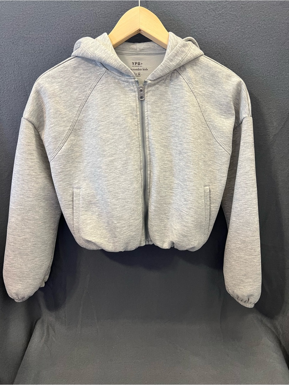 Abercrombie YPB bubble zip up hoodie size 11/12